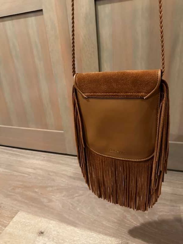 SHILA CROSSBODY BAG SADDLE SUEDE - re:vita