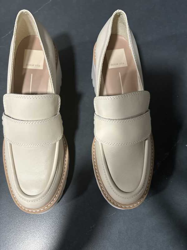 HALONA LOAFERS IVORY LEATHER - re:vita