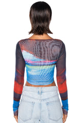UNBREAKABLE LONG SLEEVE MESH TEE